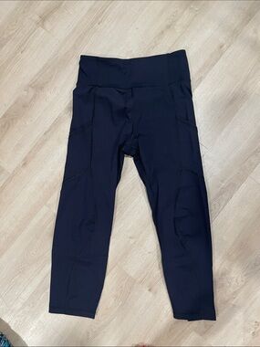 High-Waist Women's Leggings in Navy - Performance Stretch